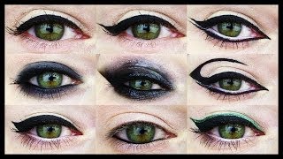 12 EYELINER TUTORIALS ★ For all Eye Shapes [upl. by Liman]