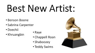 BEST NEW ARTIST  2025 GRAMMY AWARDS Nominations [upl. by Sirrot743]