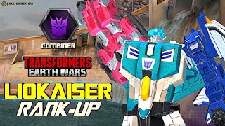 LIOKAISER RANK UP  TRANSFORMERS EARTH WARS DECEPTICON COMBINER [upl. by Irrehc]