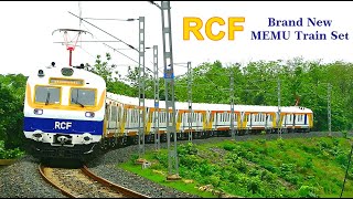 Brand New 2024 Made RCF MEMU Train Set  Tirodi  Gondia MEMU Passenger Train approaching Balaghat [upl. by Melmon]