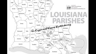 Louisiana Parishes Maps by Cypress Cove Publishing [upl. by Anyala17]