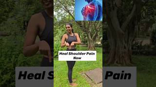 Heal Shoulder Pain Now❗ Try this to target tight shoulders improve posture amp mobility shoulderpain [upl. by Zitella26]