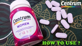 Centrum Women Multivitamins  How To Use Centrum Women Tablets  Best Multivitamins For Women [upl. by Kerat639]