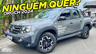 NOVA RENAULT OROCH OUTSIDER 2024 COM MELHOR MOTOR TURBO DA CATEGORIA MAS POUCO EQUIPADA VALE A PENA [upl. by Natalee]