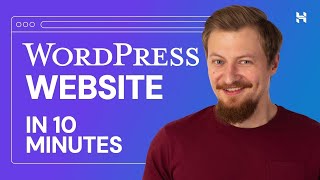 How to Create a WordPress Website in 10 Minutes Using Hostinger [upl. by Newmark748]