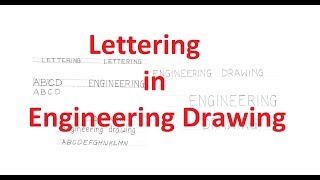 12Lettering in Engineering Drawing English Letters and Numbers [upl. by Morly]