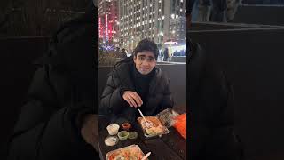 Newyorks Most Famous Street Food at Adels Famous Chicken rice [upl. by Eneloj]