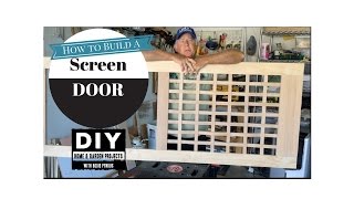 Screen Door Build [upl. by Corty]