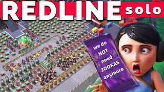 REDLINE SOLO  no ZOOKAS 😳 LEADERBOARD taskforce  BOOM BEACH operation gameplayattack strategy [upl. by Demp538]