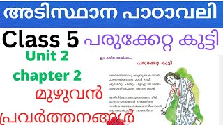 Class 5 Adisthana padavali Unit 2 chapter 2 പരുക്കേറ്റ കുട്ടി full activities paruketta kutti std5 [upl. by Nnoj]