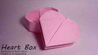 Origami Heart Box Robin Glynn  Part 22 Lid [upl. by Noral]