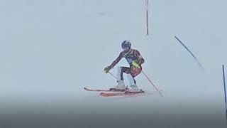 U18 Provincial Final Slalom 2024 at Mont Orford Qc Atomic 165 SL FIS [upl. by Aderf]