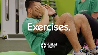 How To Sit up  Nuffield Health [upl. by Chappell592]