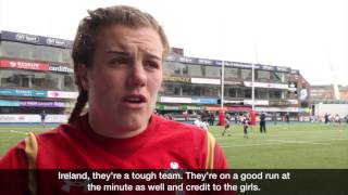 Carys Phillips proud of emotional Wales display  Womens Six Nations [upl. by Ahsinert]