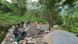 Construction of empty embankment due to landslide t19 [upl. by Elauqsap]