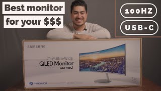 Samsung CJ79 ThunderBolt 3 QLED Curved Monitor UNBOXING  2020 [upl. by Agemo959]