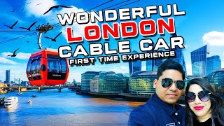 London Cable Car Over the Thames River First Cable Ride in United Kingdom। UK Travel Vlog [upl. by Oer303]