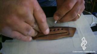 How to Re Glue an Acoustic Guitar Bridge [upl. by Nered]