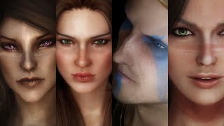 Skyrim  Top 10 Best Mods for Beautiful Characters  2021 Edition PC XBOX [upl. by Olaznog]