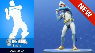 NEW ON THE HOOK EMOTE  FORTNITE BATTLE ROYALE [upl. by Heber]