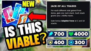 THERES A BRAND NEW RUNE THAT REWARDS WEIRD BUILDS JACK OF ALL TRADES [upl. by Selby816]