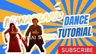 Manasilayo dance tutorial  trending Rajinikanth dance  step by step tutorial [upl. by Nahtnhoj]