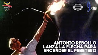 Antonio Rebollo lanza la flecha para encender el pebetero en Barcelona ‘92 1992 [upl. by Gwendolin545]