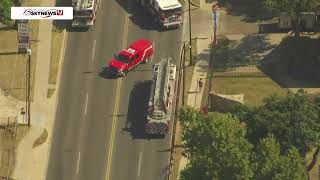 🔴LIVE  Bob Mills SkyNews 9 Flies Over a Commercial Fire on NW 23rd and MacArthur Blvd in OKC [upl. by Furmark186]