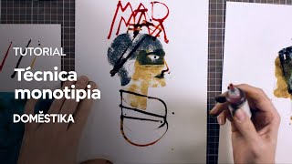 TUTORIAL Estampación  La Técnica de la Monotipia Paso a Paso  Ustudio MolCarla  Domestika [upl. by Durer]