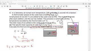 Specific heat latent heat questions IGCSE Physics lesson 20 part b [upl. by Eiahpets]