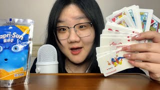 ASMR  Eating Edible Cards 🤡 [upl. by Nehemiah]