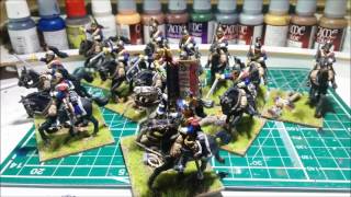 Historical Minis Showcase  Napoleonic French Heavy Cavalry Perry Miniatures [upl. by Burwell]