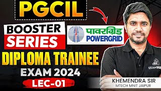 Lec01  PGCIL Booster Series Diploma Trainee Exam  Khemendra [upl. by Ernest]