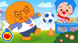 Práctica de Fútbol ¡Puedes hacerlo ⚽ Canciones Infantiles ❤️ Plim Plim [upl. by Ailil]