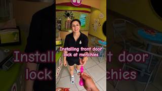 Reinstall a lock for Menchies in Oxnard CA 🍦🍨😋 [upl. by Oirretno]