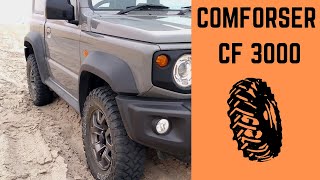 Comforser CF3000 Tire Review with Suzuki Jimny at the Namibian coast sand driving [upl. by Buxton]