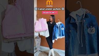 meesho cute winter jackets haul under Rs 500  meesho winter wear haul meeshohaul winter shorts [upl. by Yanel375]