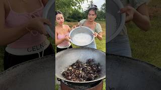 Crab roasted with salt recipe recipe food shortvideo shorts cooking [upl. by Colfin]