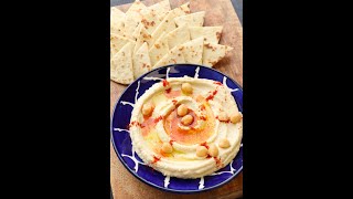 Hummus with Pita Bread shorts youtubeshorts [upl. by Andrews703]