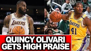 Former Xavier Guard Quincy Olivari Earns High Praise from Lakers Redick and LeBron Jamesquot [upl. by Tacy349]