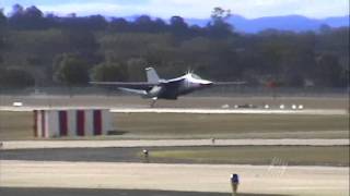 F111 Emergency Landing Australian Air Force [upl. by Amairam]