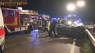 Geisterfahrerunfall Autobahndreieck Ahlhorn 31122014 [upl. by Gracia]