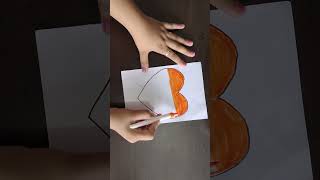 HEART 🇮🇳 FLAG DRAWING HAPPY INDEPENDENCE DAY shortvideo viralvideo 15august ytshorts [upl. by Nazay]