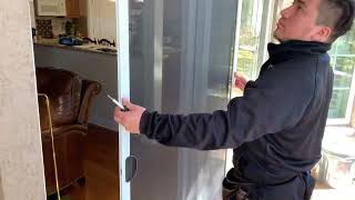 How to Install a Sliding Screen Door in 5 minutes howto learnmore patiodoors install protips [upl. by Euf]