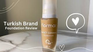 Flormar Perfect Coverage Foundation A Simple amp Honest Review  Flawless Finish A Detailed Review [upl. by Yi]