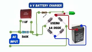 The Easiest Way To Build A 4v Or 6v Battery Charger Circuitasmr electronic repair [upl. by Oika521]