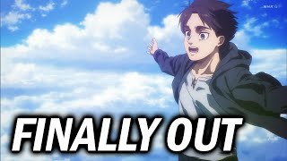 FINNALY OUT  Episode Review and Opinion  Attack On Titan Season 4 Part 3 Cour 1 [upl. by Tuddor]