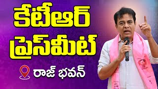 LIVE  KTR Press Meet At Raj Bhavan After Governor Meet  BRS Party  Namasthe Telangana [upl. by Artima]