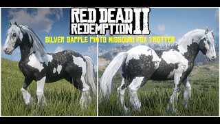 RED DEAD REDEMPTİON 2  SİLVER DAPPLE PINTO MİSSOURİ FOX TROTTER ERKENDEN NASIL ALINIR [upl. by Azeret218]