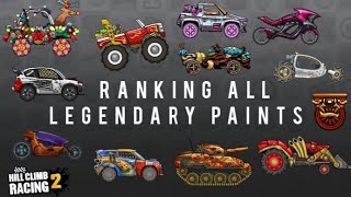 Ranking ALL 94 LEGENDARY PAINTS in HCR2  🤠 [upl. by Lenej697]